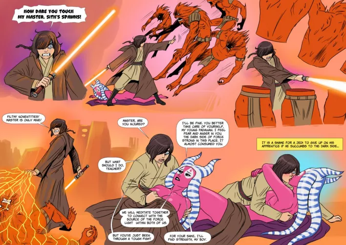 Jedi and her padawan 10 (Flick-the-thief)