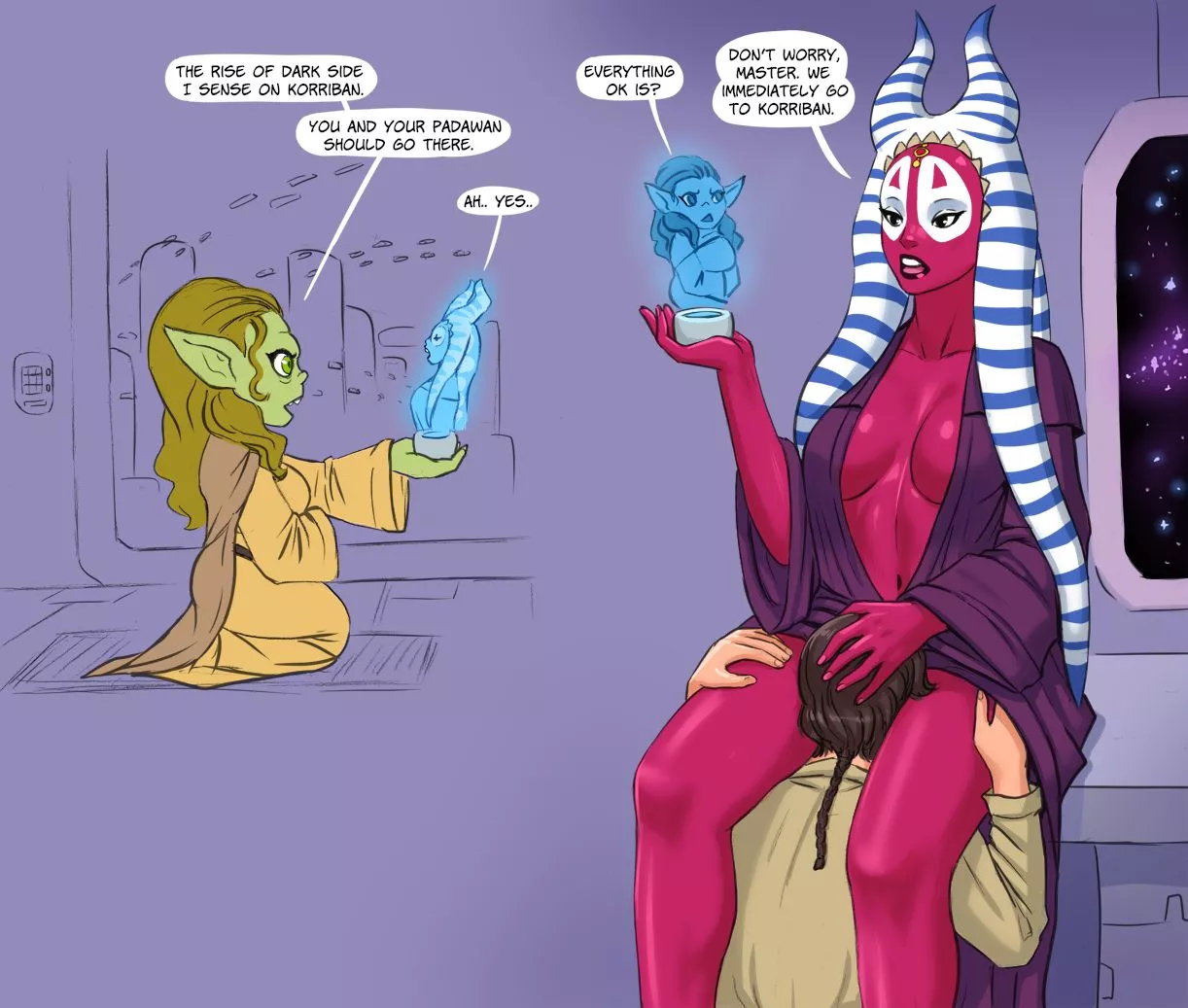 Jedi and her padawan 3 (Flick-the-thief)
