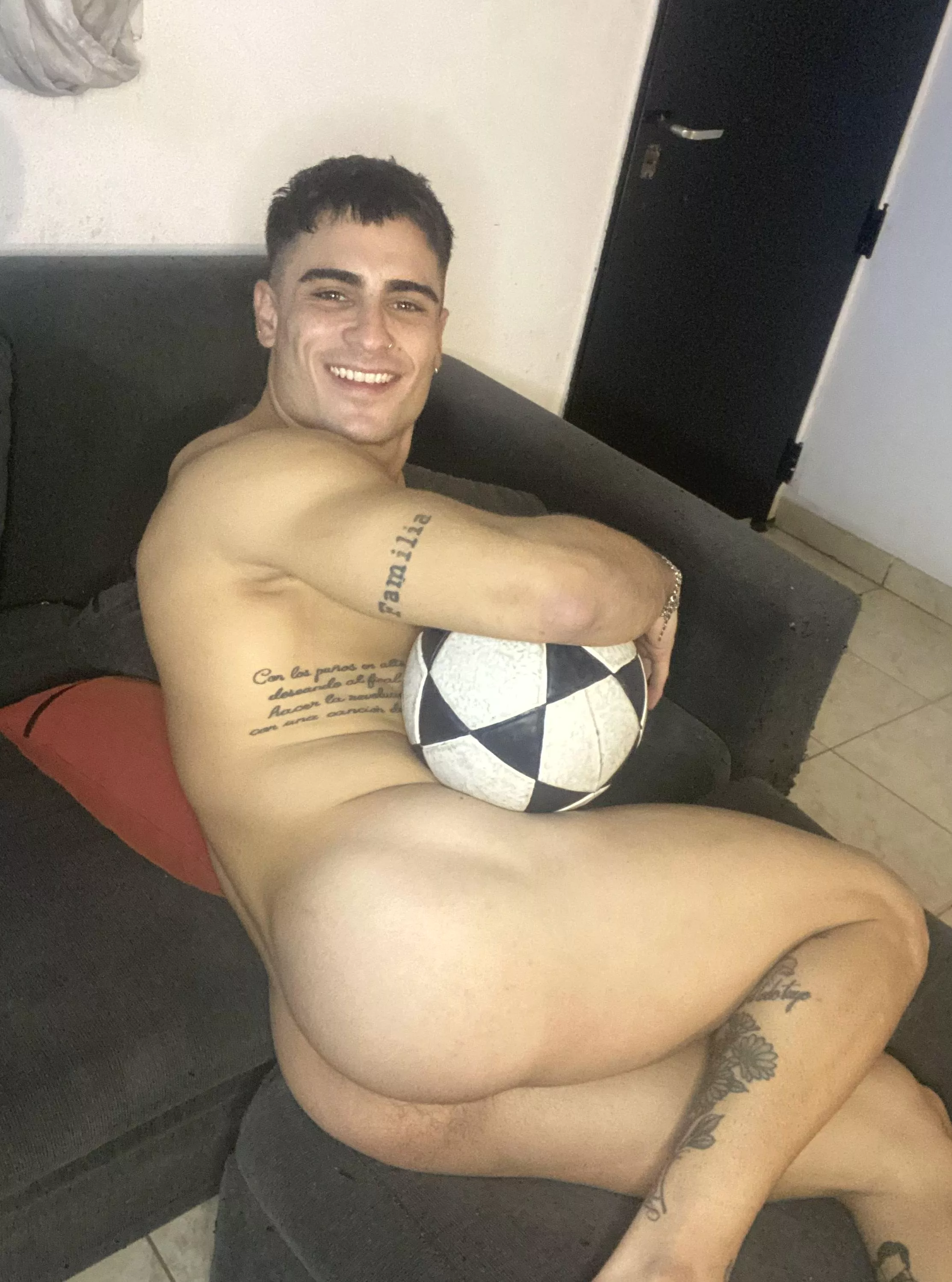 Scored a goal with my soccer booty?