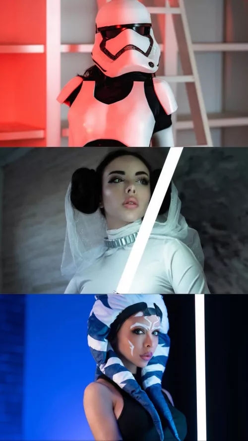 Stormtrooper, Leia & Ahsoka by [AmandaWelp]