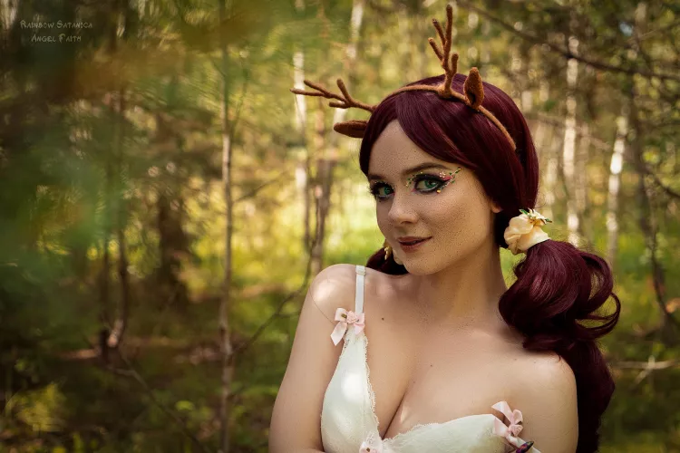 A forest nymph with flirtatious eyes