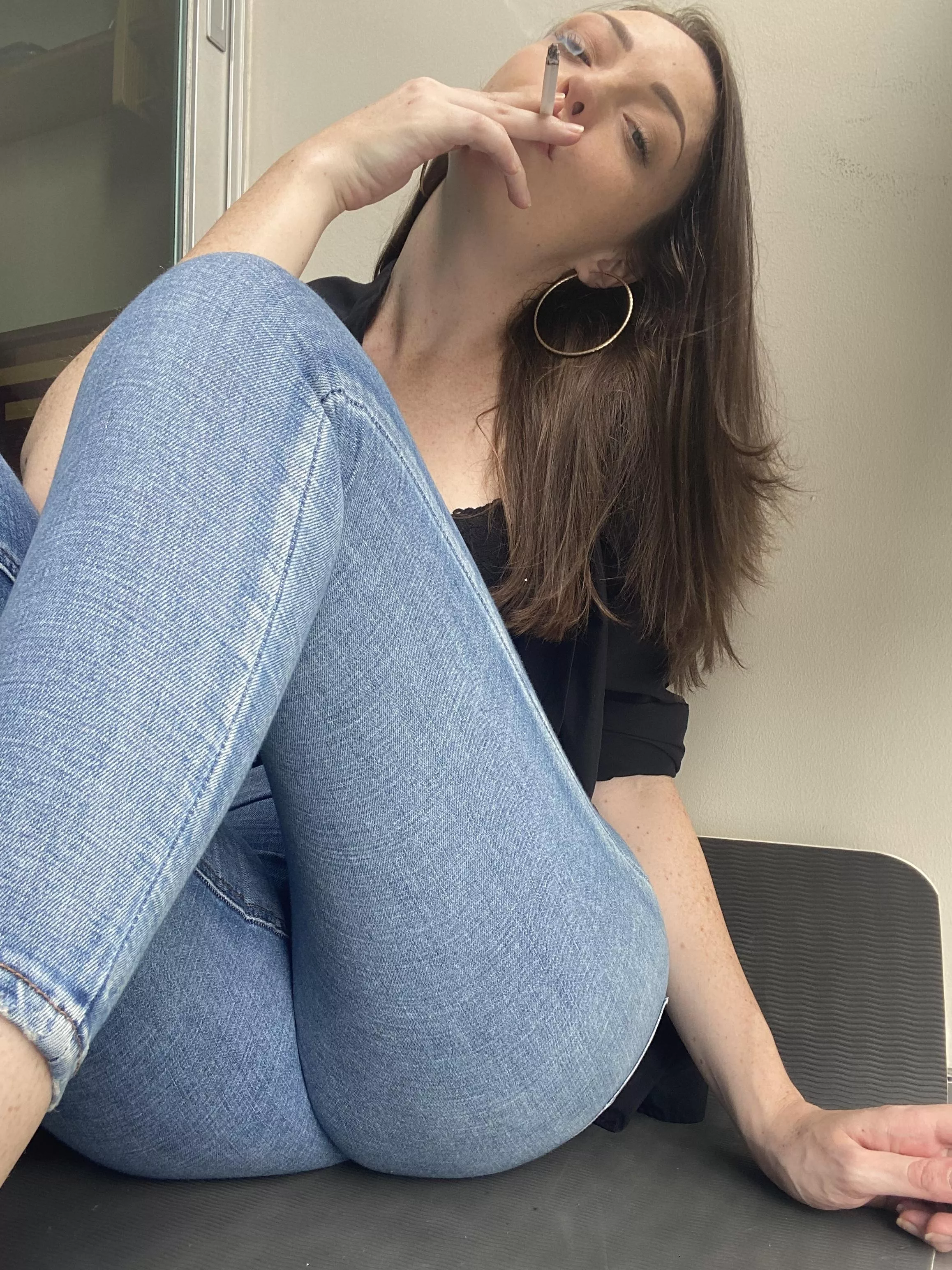 Are you into smoking fetish or my bubble butt?