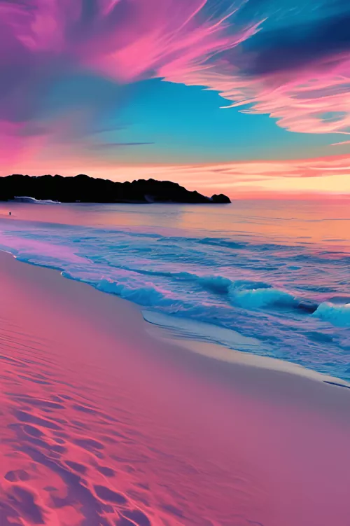 Beautiful Landscape Beach White Sand Ocean Boat Sunset ‏
