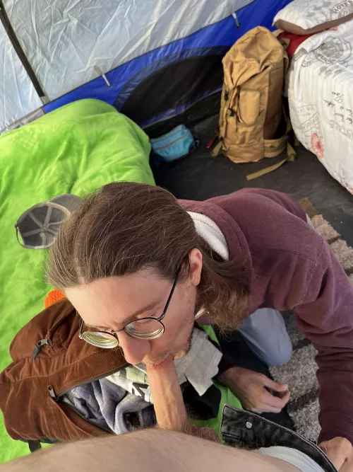 Camping suck off 🏕️😛🍆