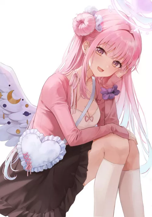 Cute and sexy angel waifu