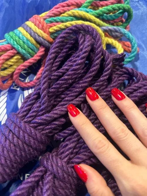 Happy Pride! I got new ropes at DomCon this weekend to celebrate. Any tips or tricks to christen your double ply jute rope?