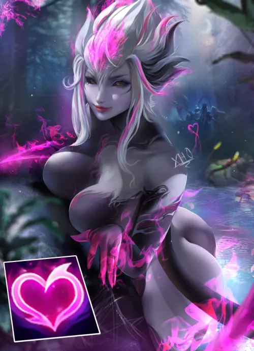 “Hello dear... Would you like to swim with me in this lagoon?” - Evelynn (Xhooiis)