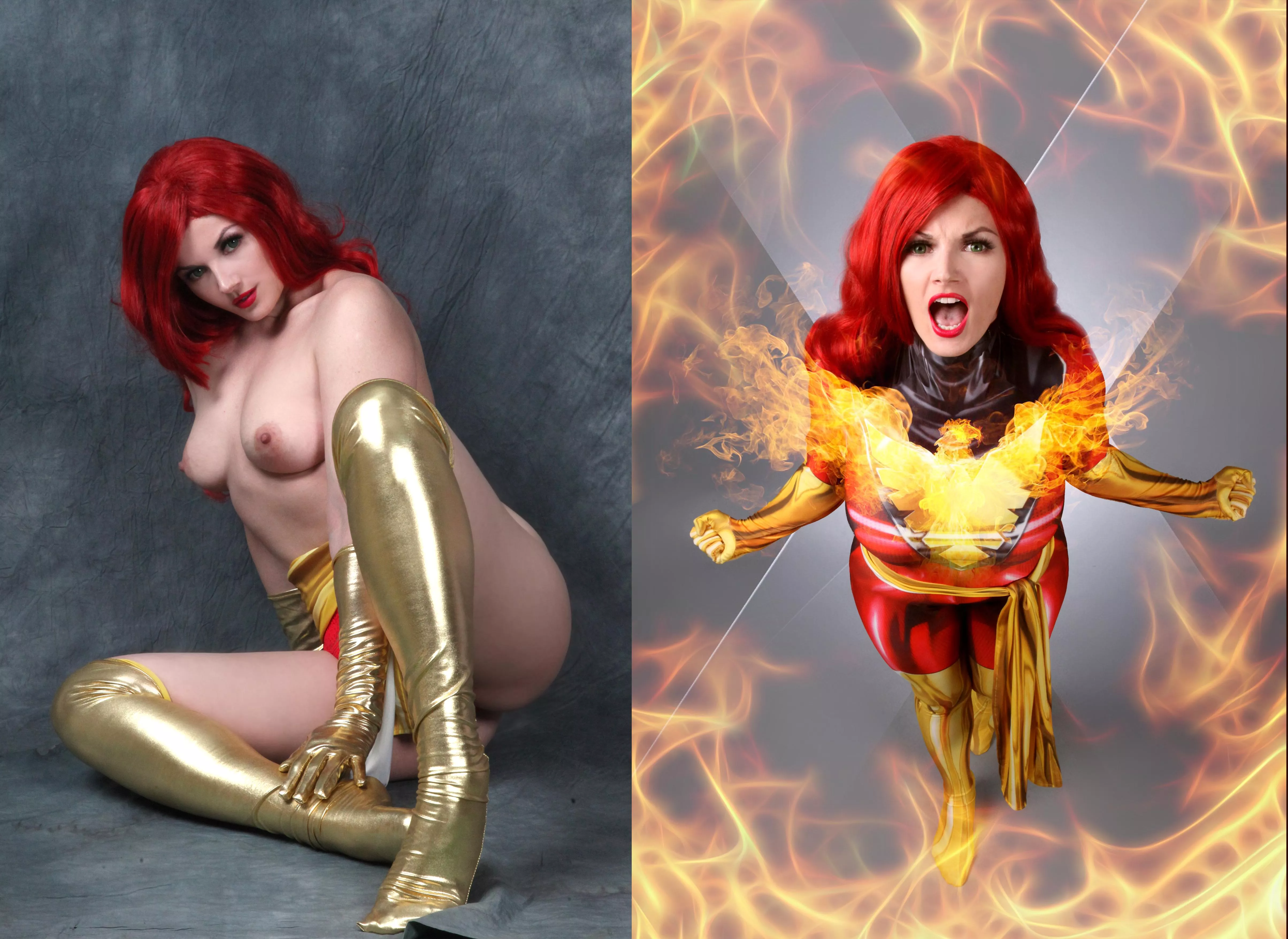 Jean Gray from X-Men by Makatsuge