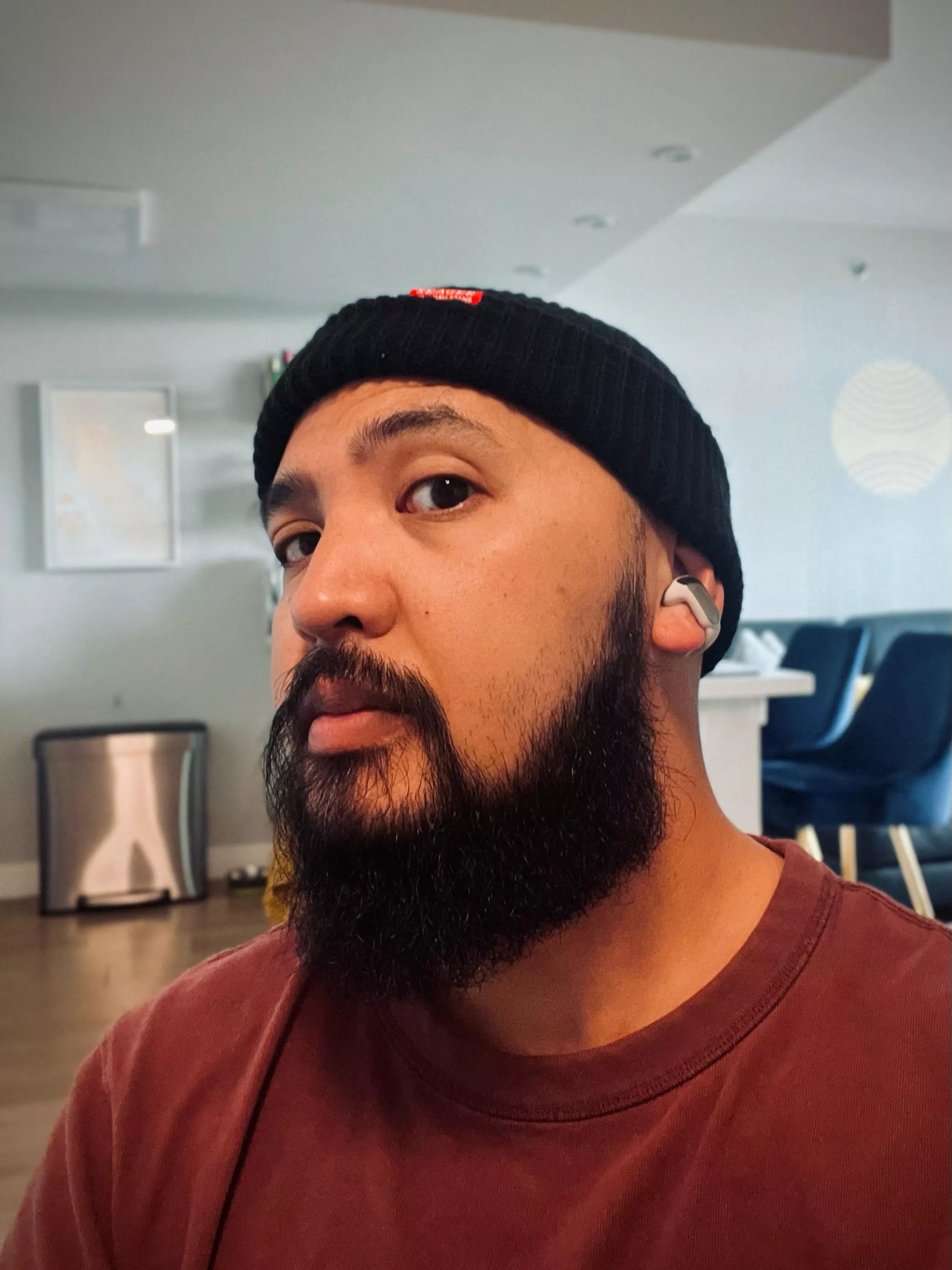 Just trimmed off a chunk of the beard 🫣