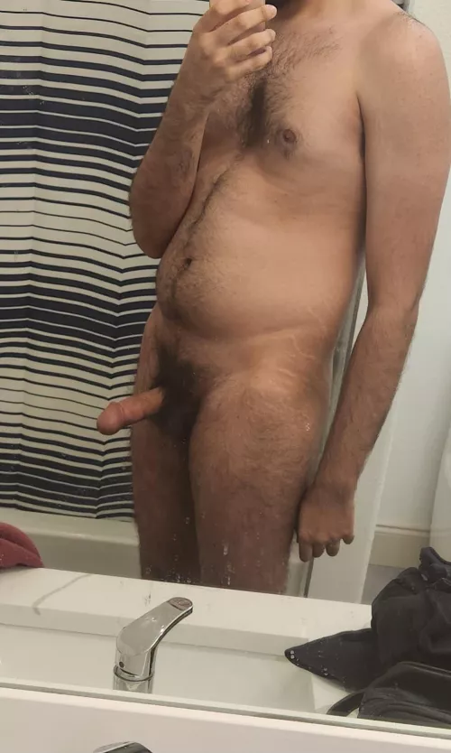 looking into the mirror at this sexy beast i am