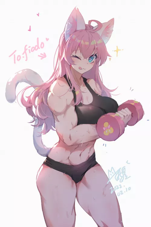 Muscle Cat Girl [Original] 