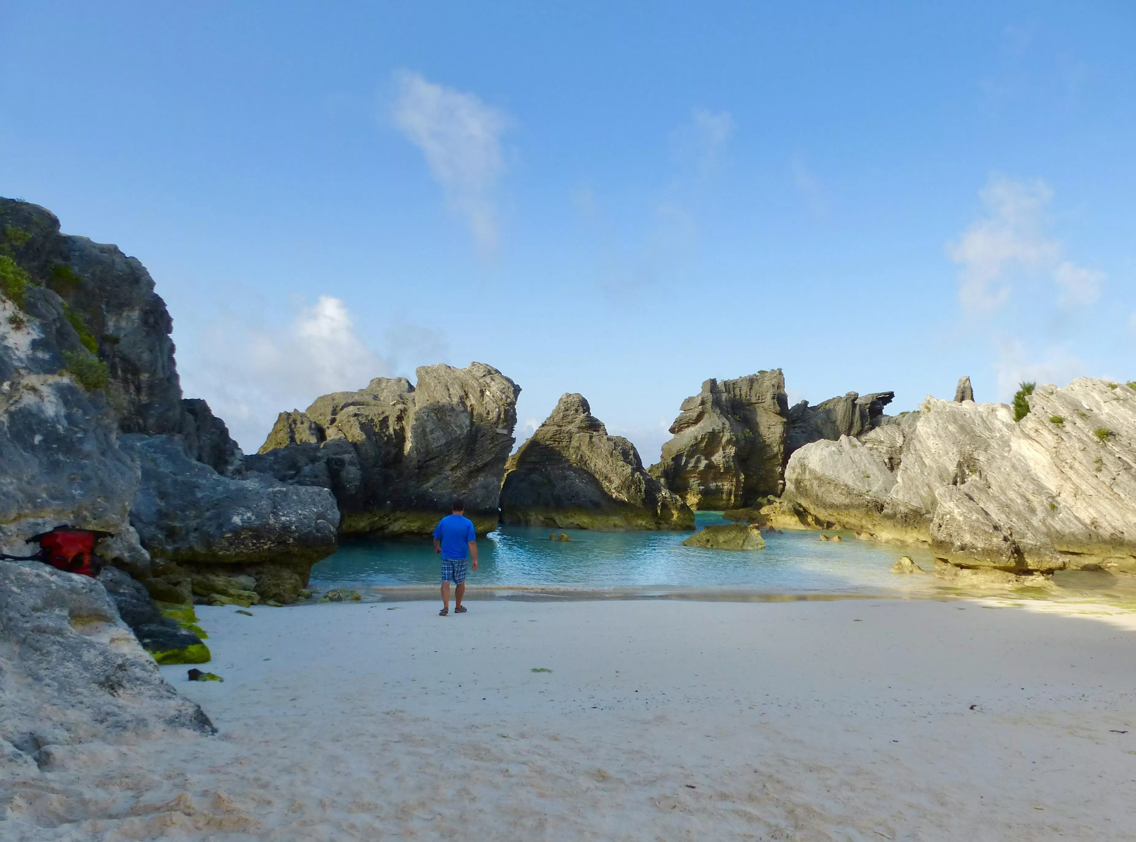 Peel Rock Cove in Horseshoe Bay Beach, Bermuda