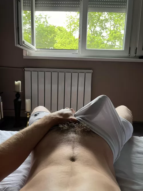 Sniff my hairy bush bro