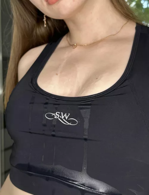 This top is good for hiding sweat, but not semen.