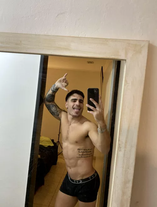 Want a taste of my rock-hard abs? I dare you