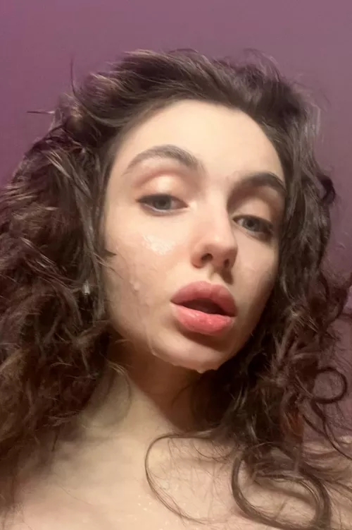 Won't you mind if I kiss you after I've eaten all the cum off my face
