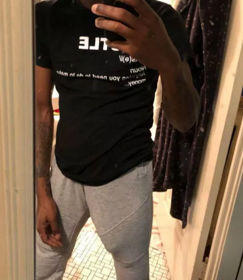 Would you stare at my bulge!