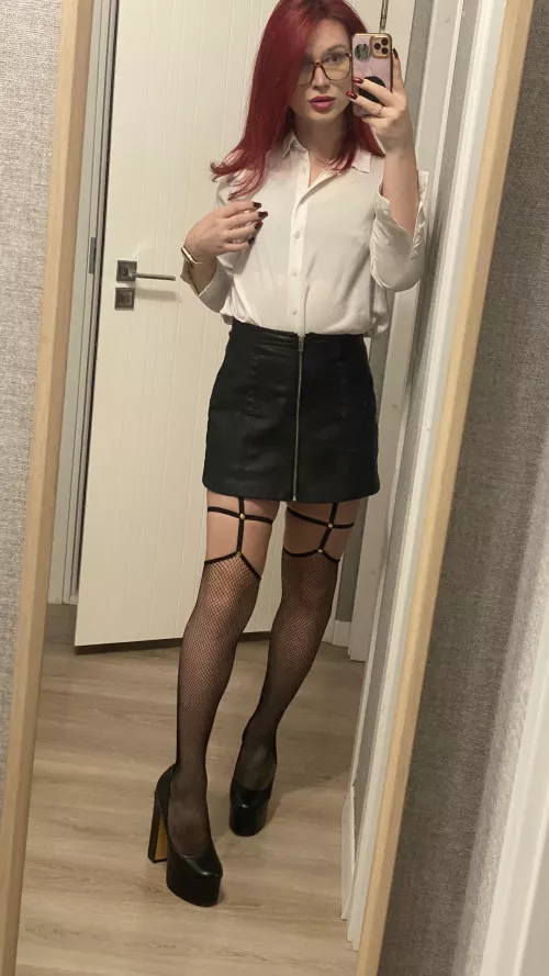 25 {F} How is my conservative strict outfit?