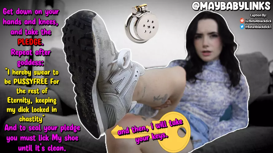 Get down on your hands and knees, and take the pledge.