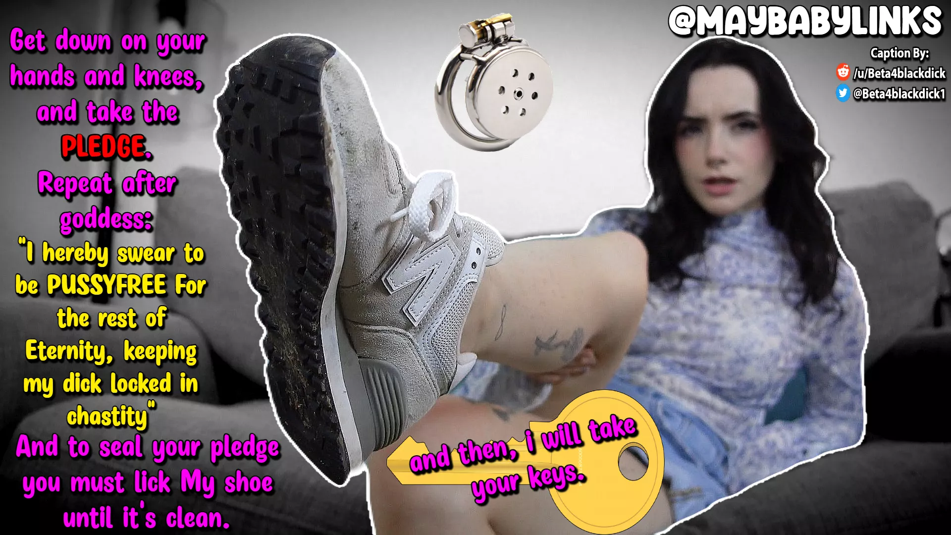 Get down on your hands and knees, and take the pledge.