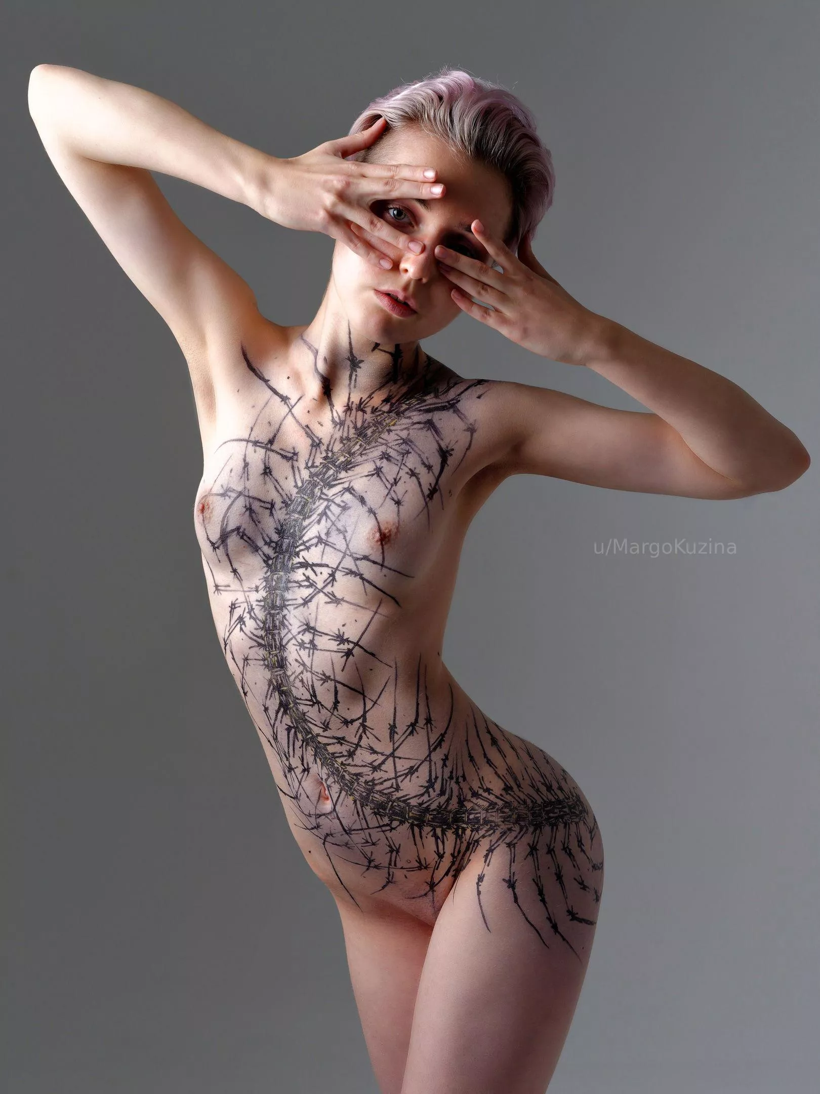 Giant centipede on my body