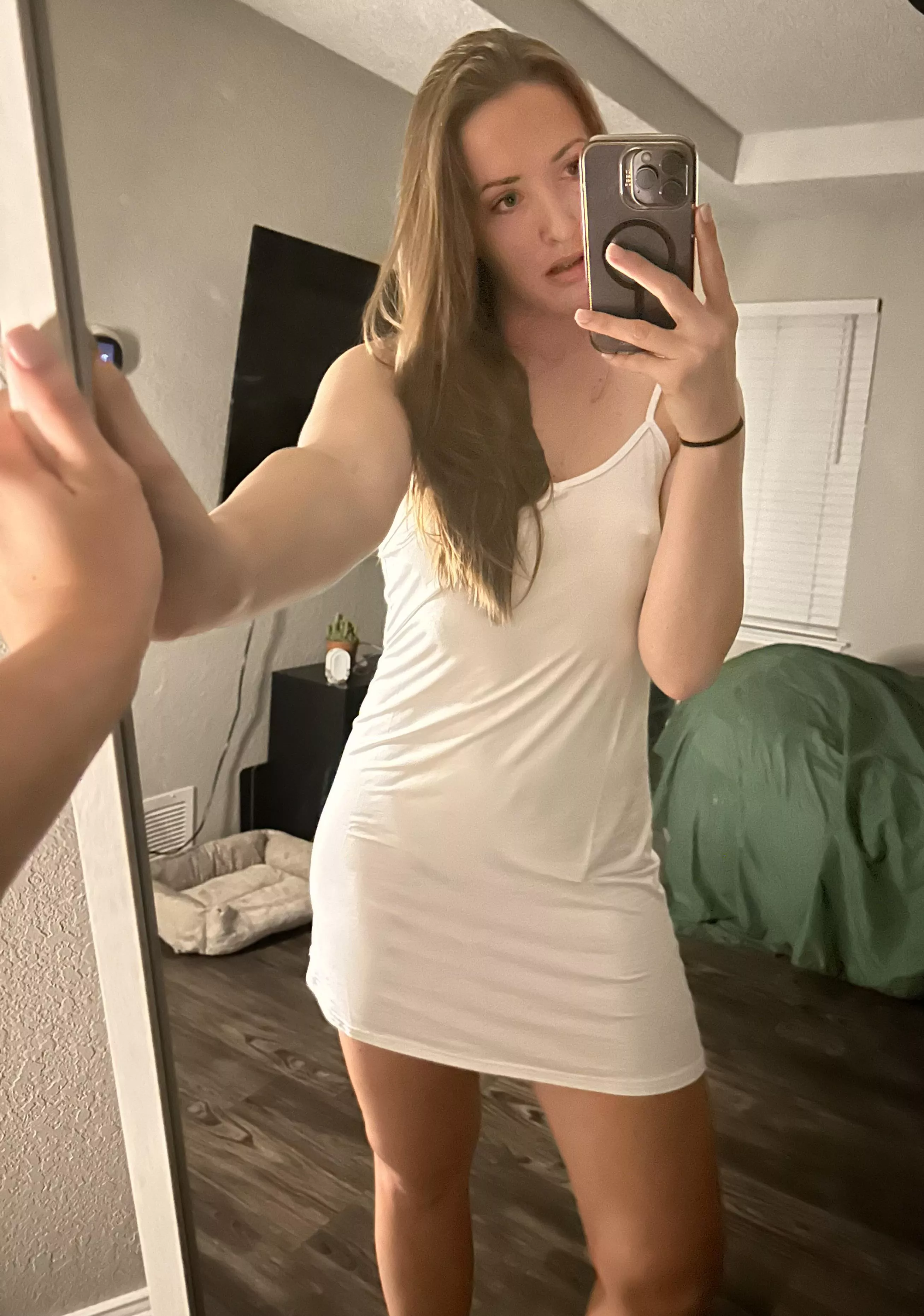 oh no, am I in trouble for not wearing anything under? 😈