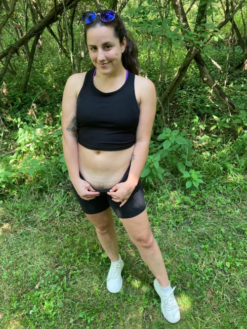 showing you a bush on our hike