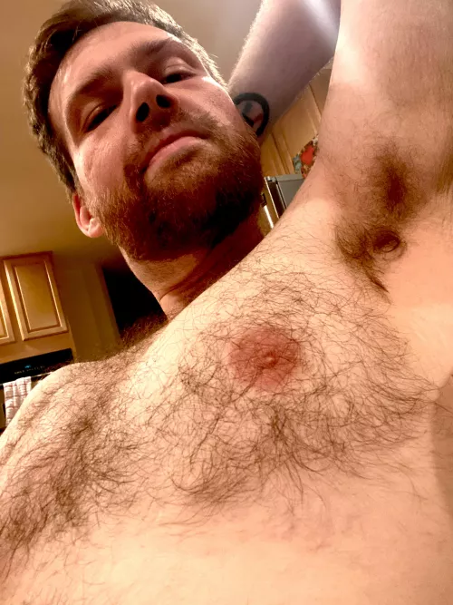 Sniff, lick, rub, cum in. The opportunities are endless with these musky pits. What’re you doing? 