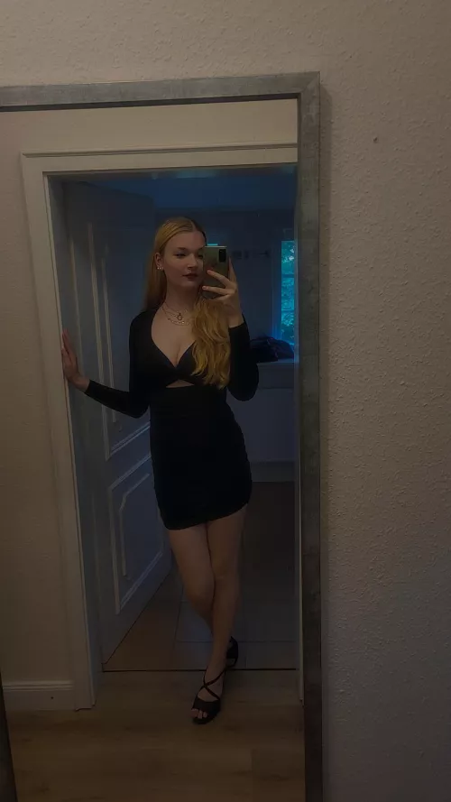 The dress is so tight I could barely get in it