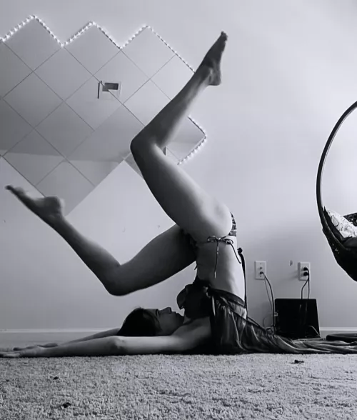 Long legs in the air