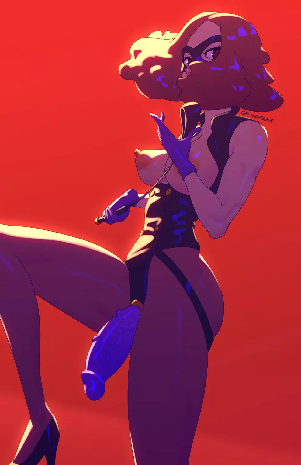 Mistress' strap is ready