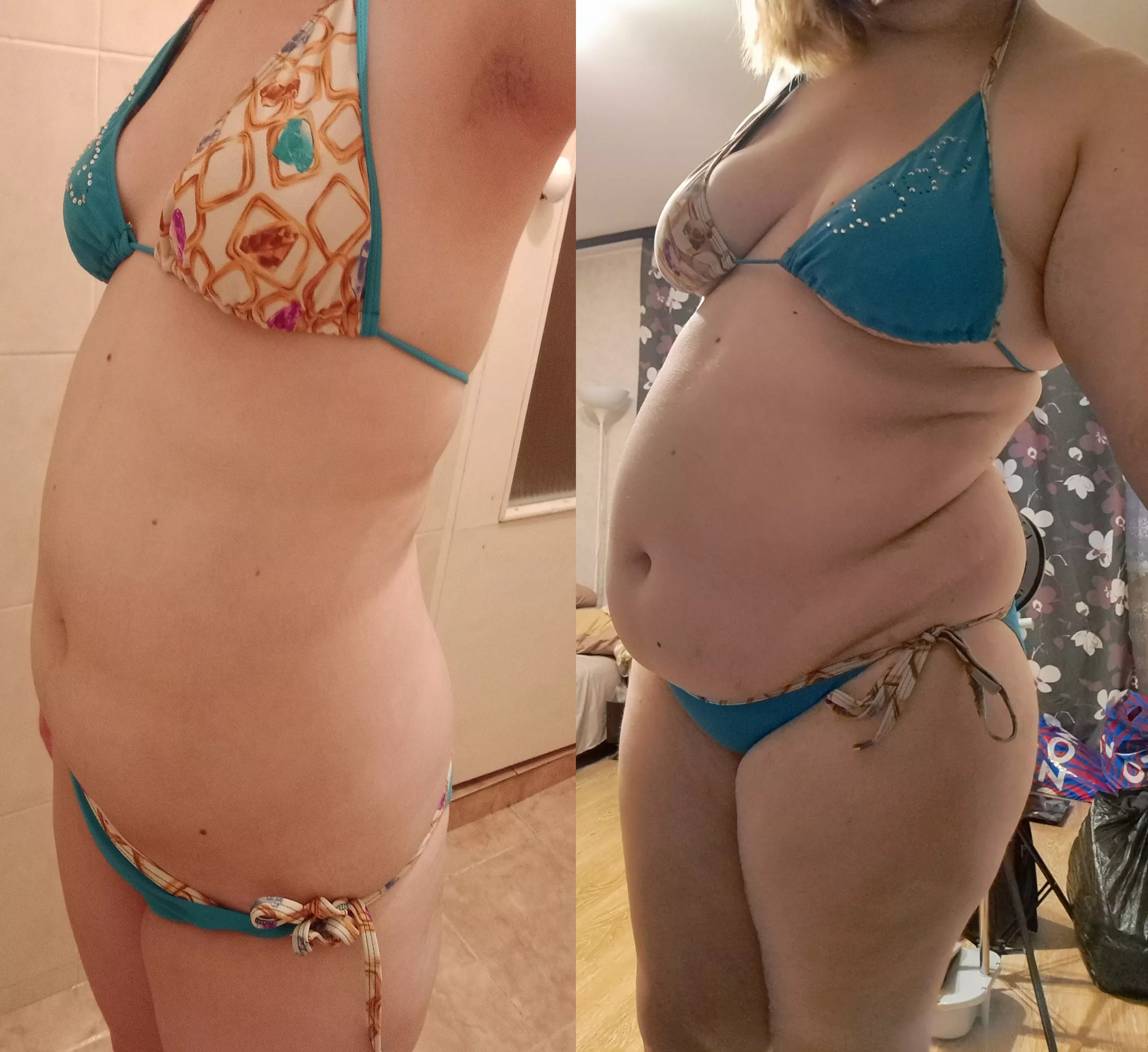 Same swimsuit, double the girl