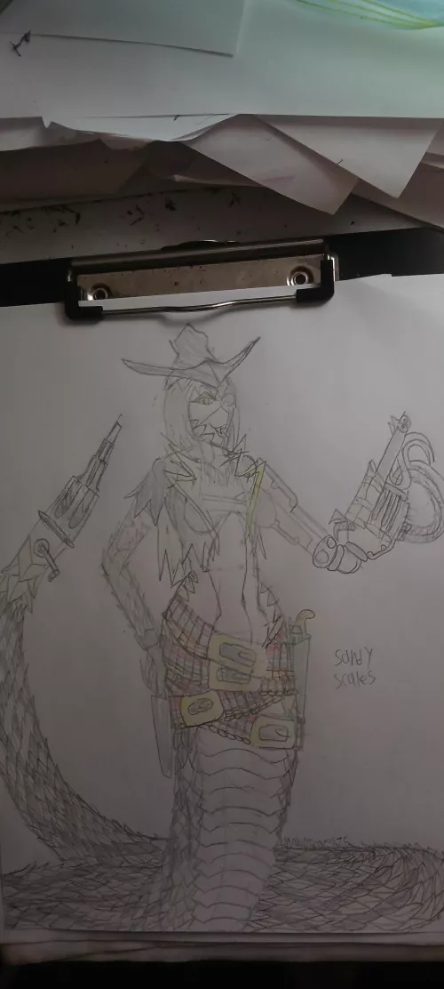 Sandy scales, lamia bandit (source: me)