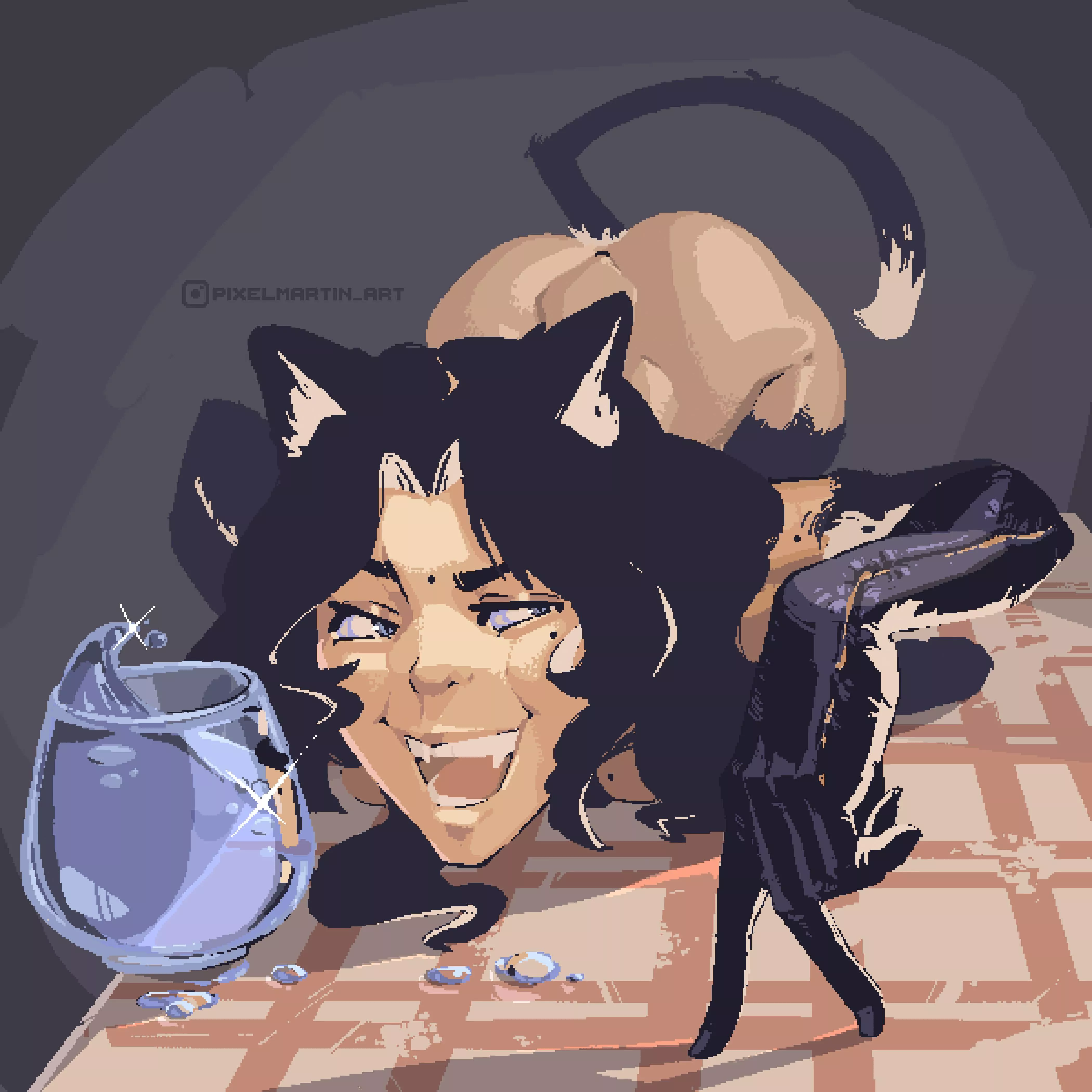 The amount of times I needed to redraw the glass…