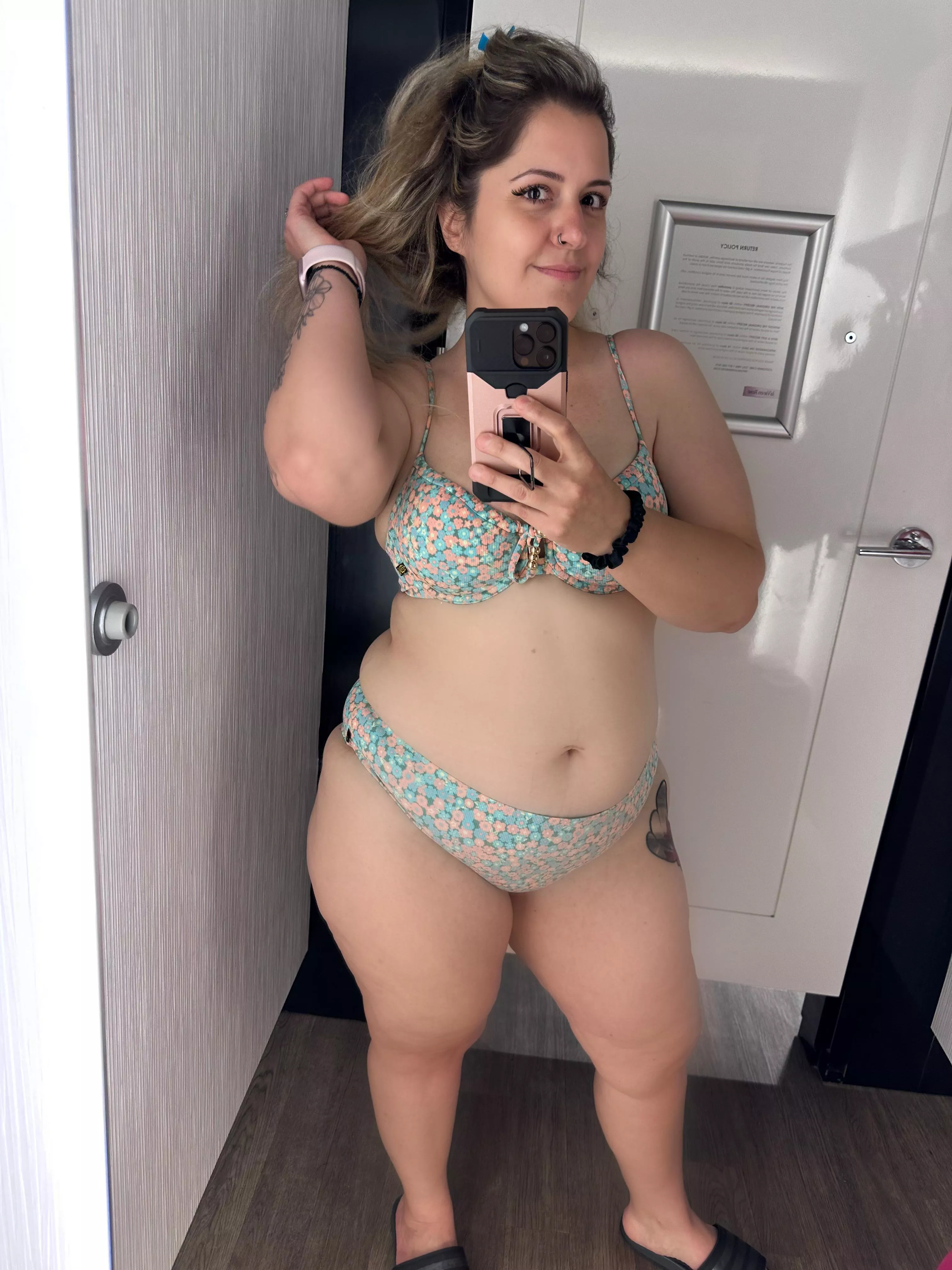 When you usually wear black but you really love pink… wonder what the boys prefer.