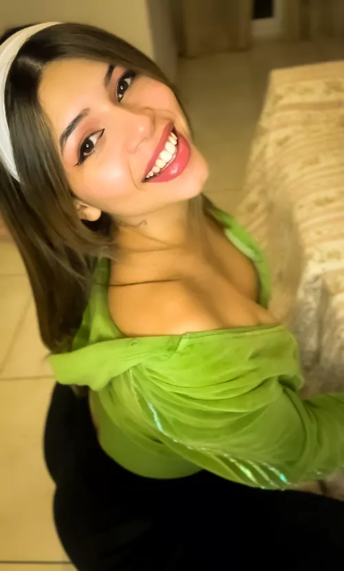 You behind that cute smile is some slutty intentions