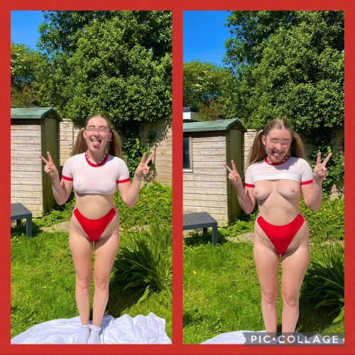 Allegedly this outfit makes me look like a champion volleyball player 🏐 thoughts?