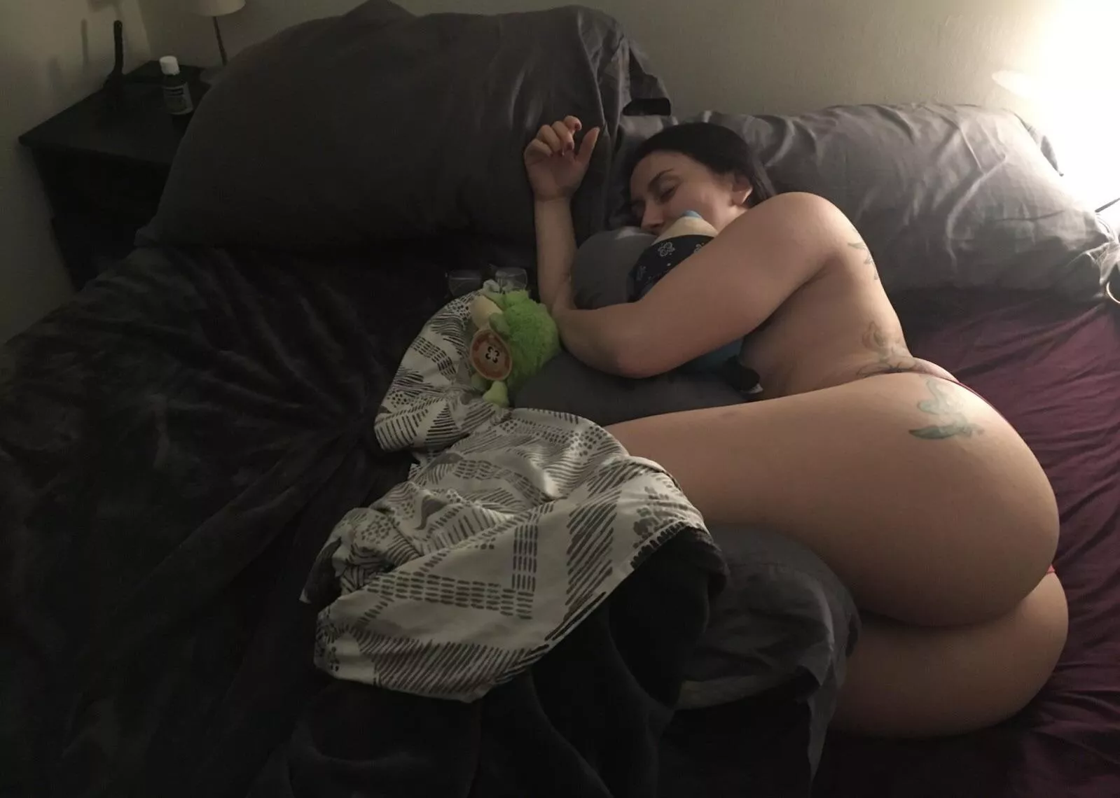 Is this how Mandy would sleep next to us?