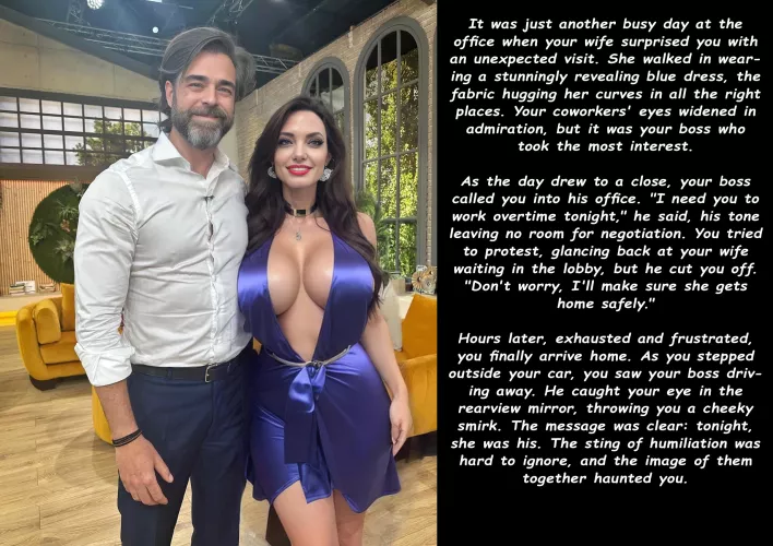 It's bring your hotwife to work day!