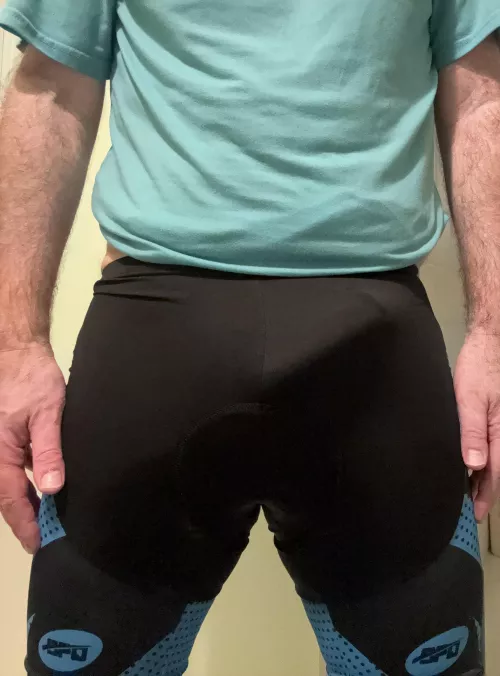 It’s not all bike shorts padding. 