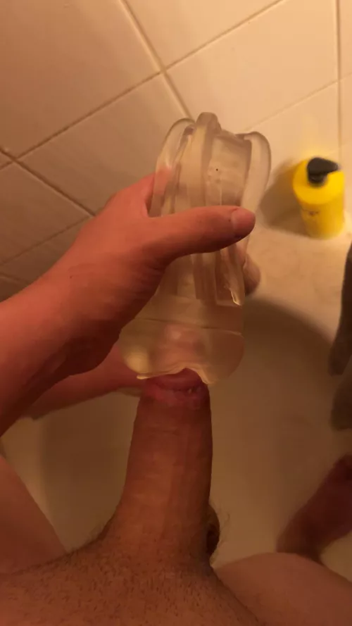 My fat cock in a pocket pussy (18)