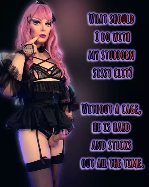 That naughty sissy clit