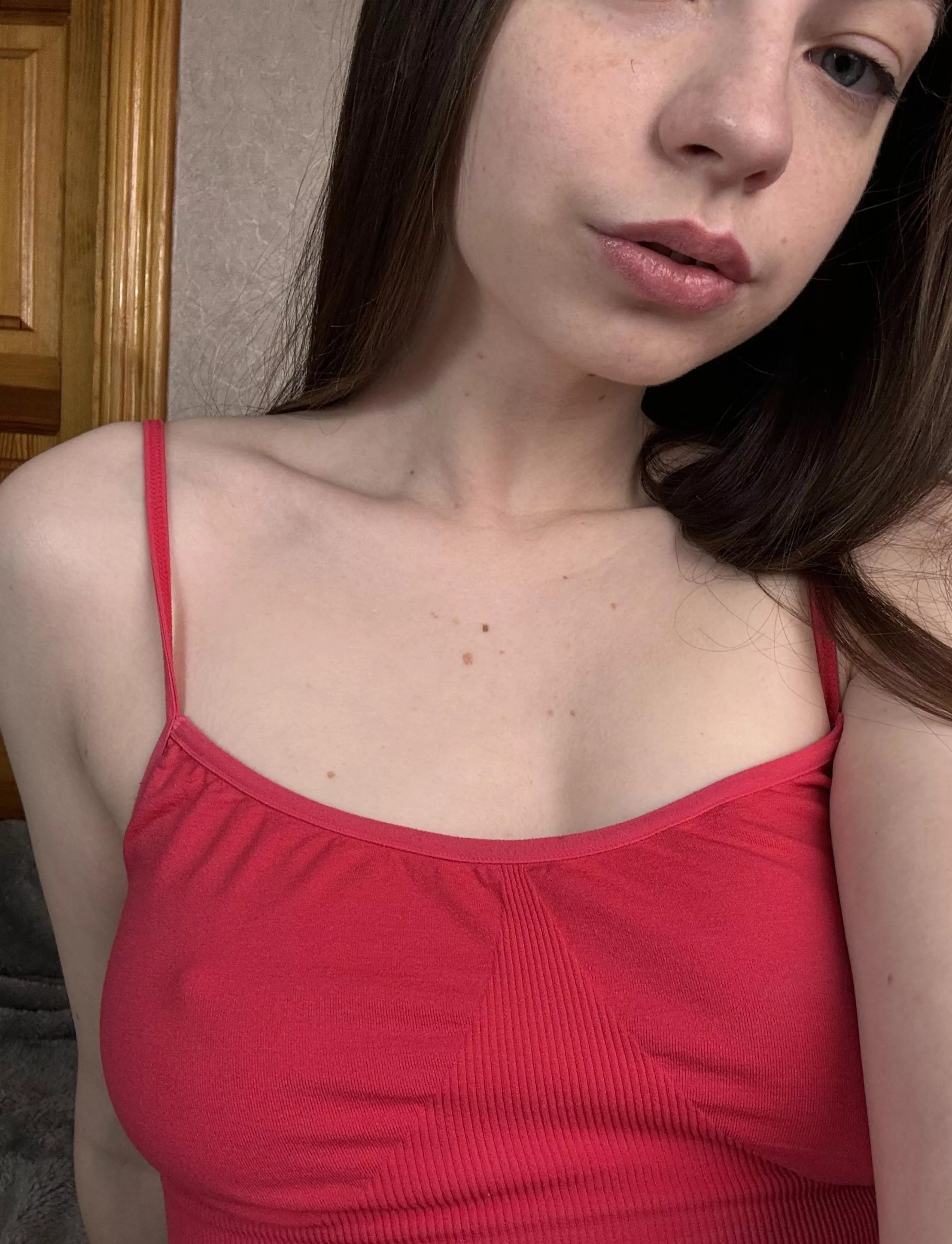 The best advantage of a top without a bra is the beautiful outline of the nipples