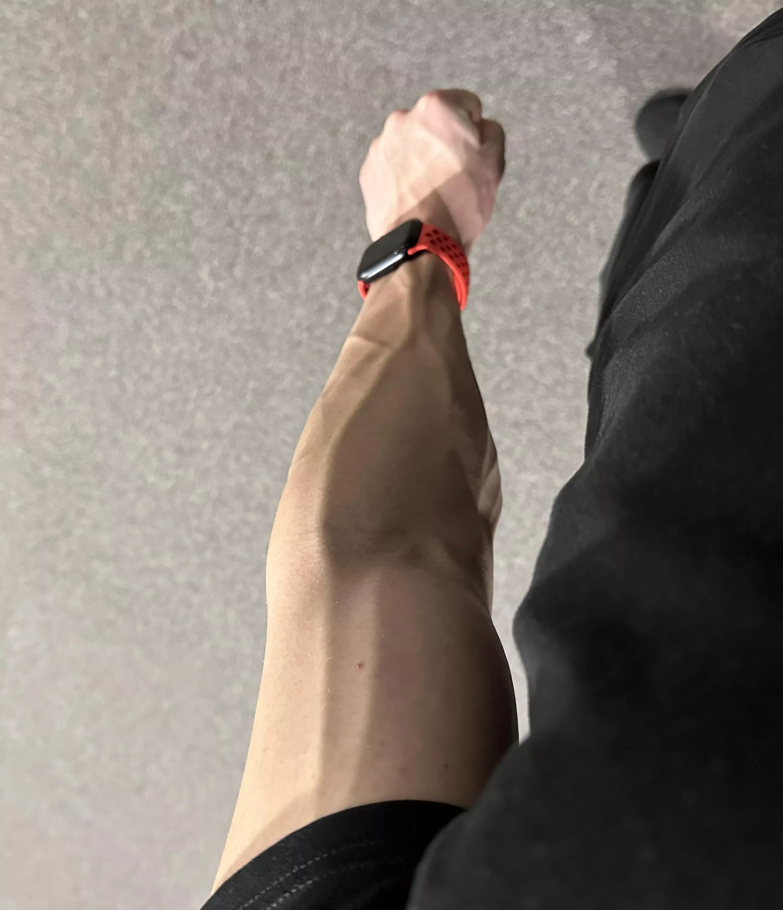 Veins popping