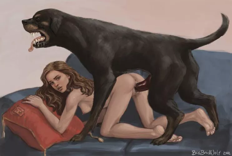 Wanna be breed and fill by a dog 🤤 (BigBadWolf)