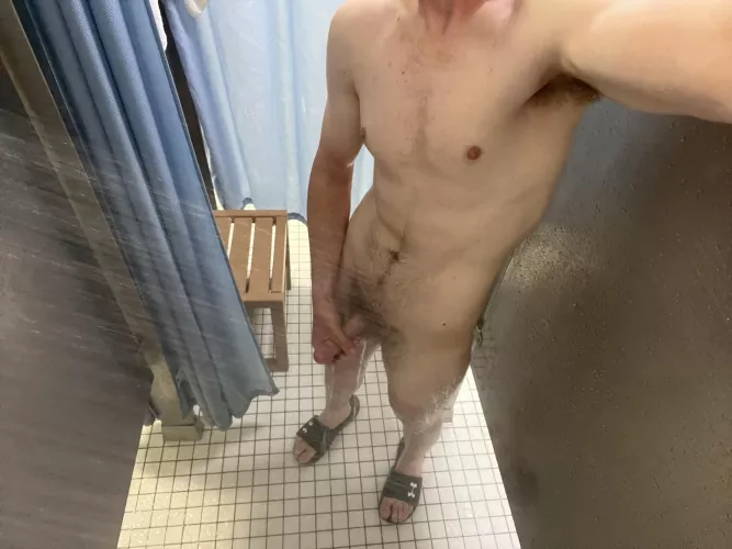 what you would see if I caught you peeking over the stall