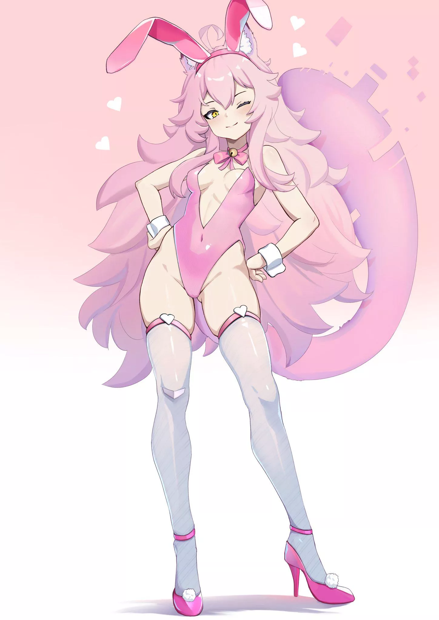 Beautiful Girl With Pink Outfit [Omega Strikers] 