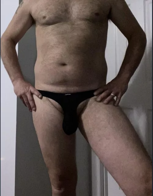 Black thong just love wearing it 