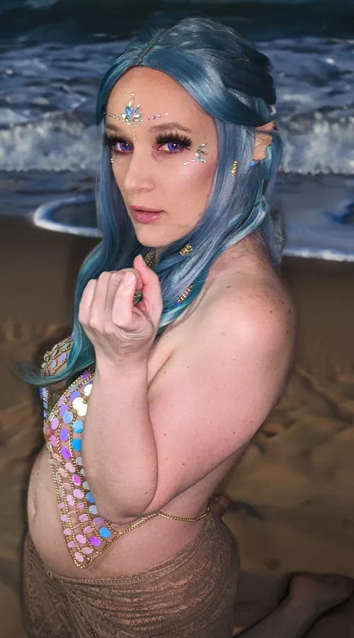 Could this little siren tempt you to join me for a dip in the sea? (OC)