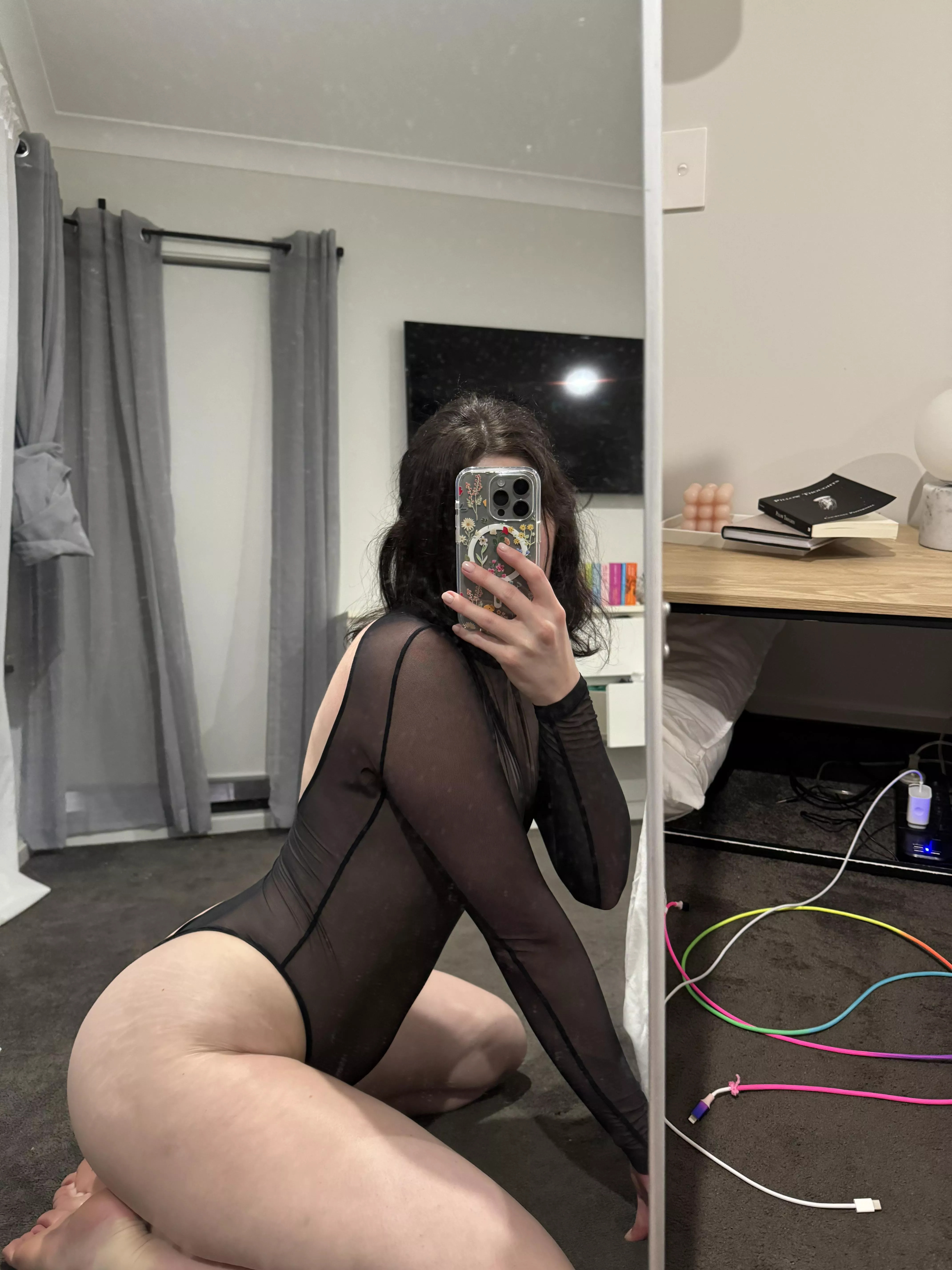 Do we like this bodysuit. I think it’s giving ice skater 